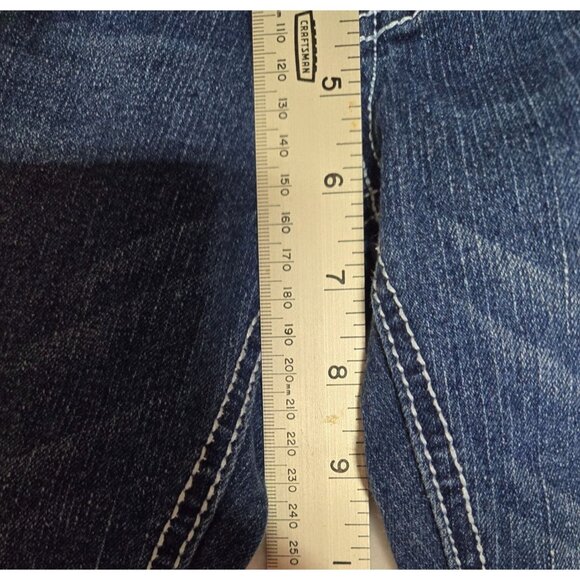 Paper Denim &amp; Cloth Girls' Jeans Size 7 Dark Wash‎ with Rhinestone Pocket - Picture 15 of 16